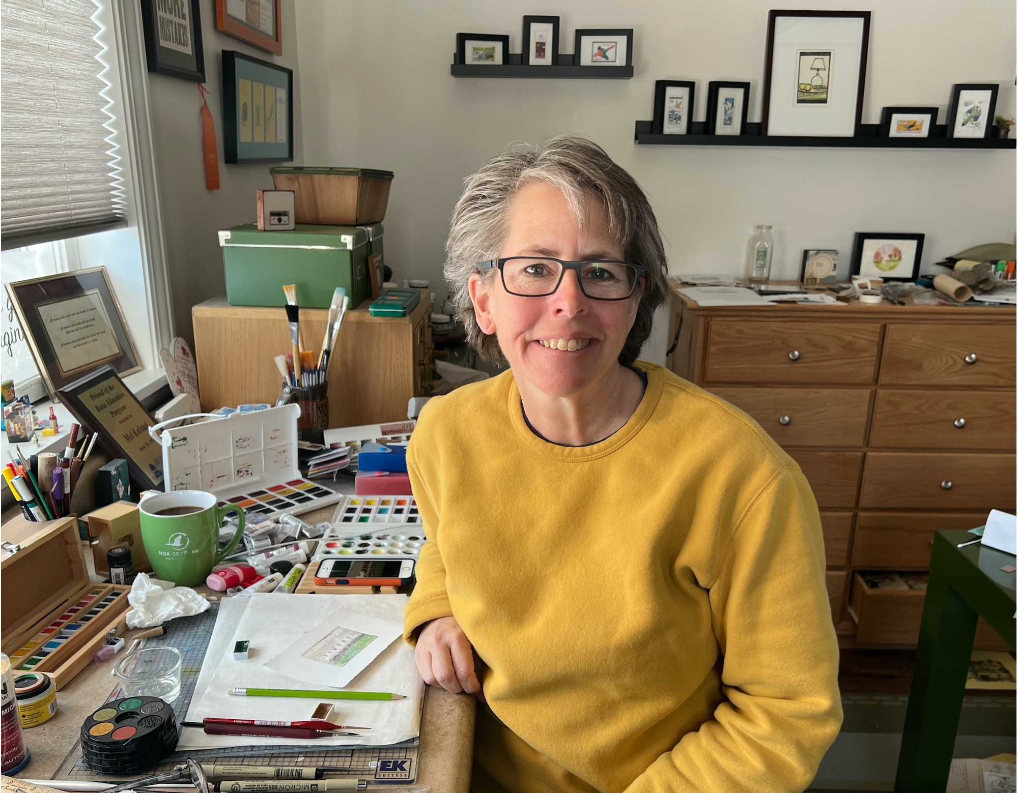 Mel Kolstad displays 'Perseverance'