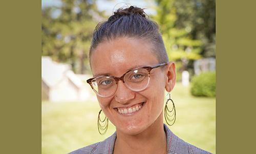 Poet-in-residence, Freesia McKee. Photo Courtesy of Ripon