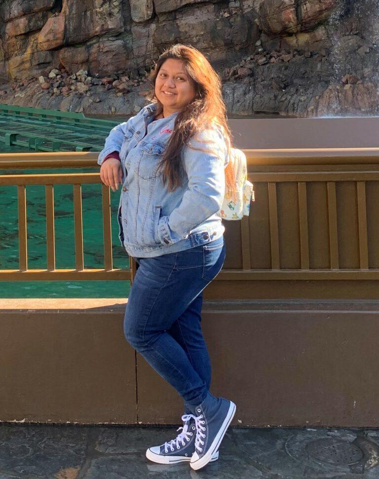 Yazmin Doroteo standing on a bridge.