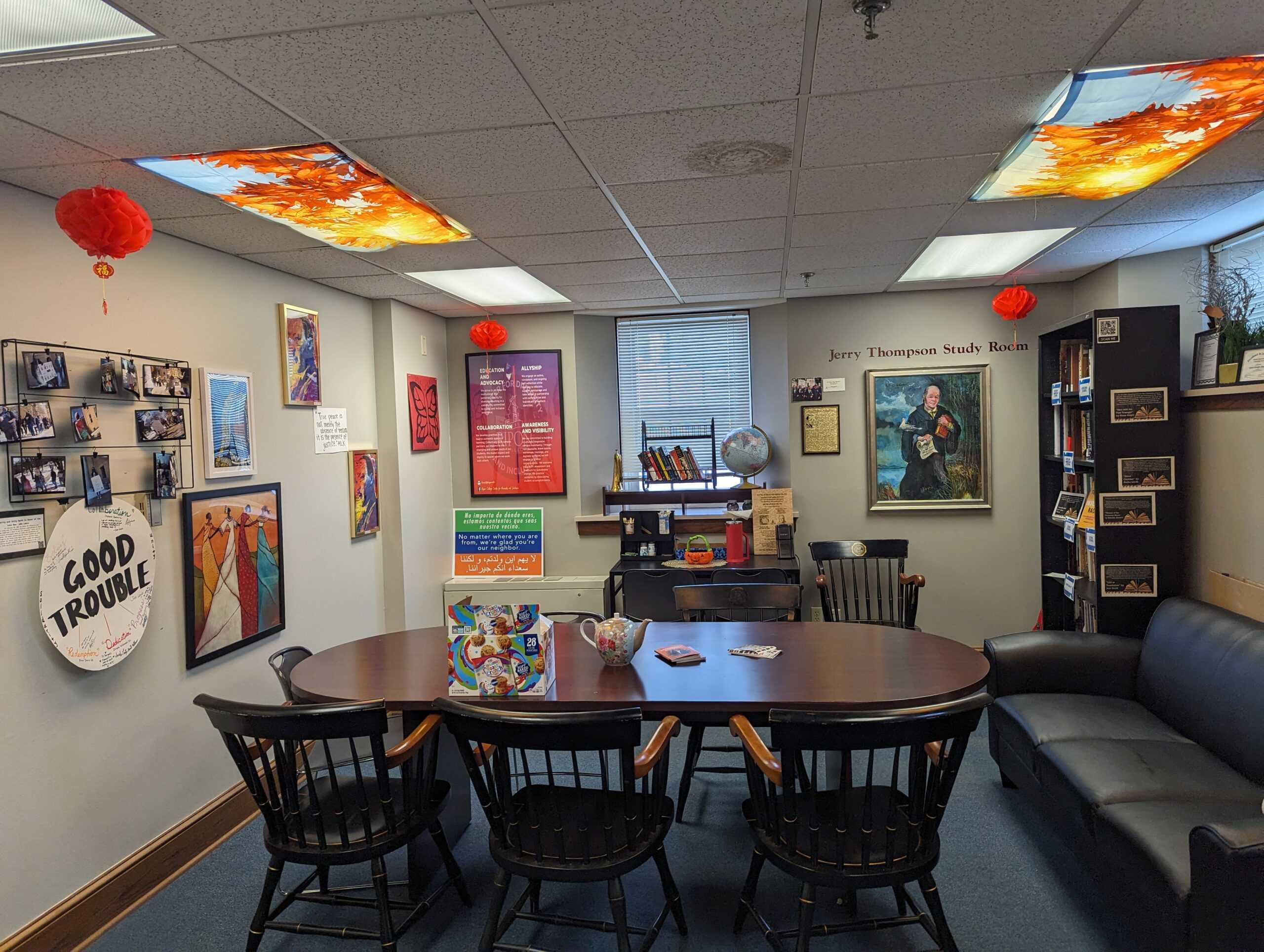 The revamped Jerry Thompson Study Room in the CDI. Photo courtesy of Caitlin Marsch