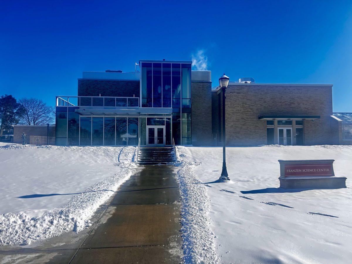 The Franzen Science Center renovations are completed as second semester is underway. Photo courtesy of Oumar Bah.