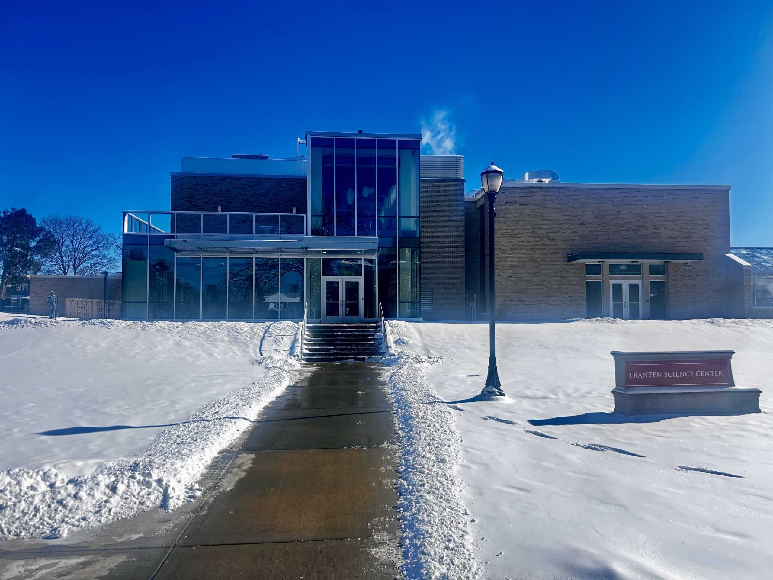 The Franzen Science Center renovations are completed as second semester is underway. Photo courtesy of Oumar Bah.