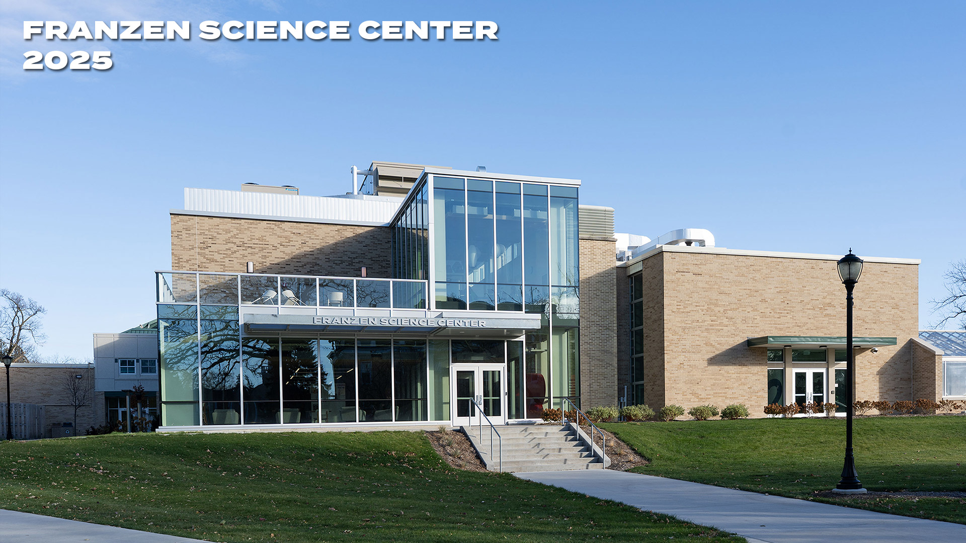 The Front of the Franzen Science Center highlights the general consensus of many students and faculty: the general opinion of the building is that it had problems before the recent construction, and the renovation helped fix many of them.